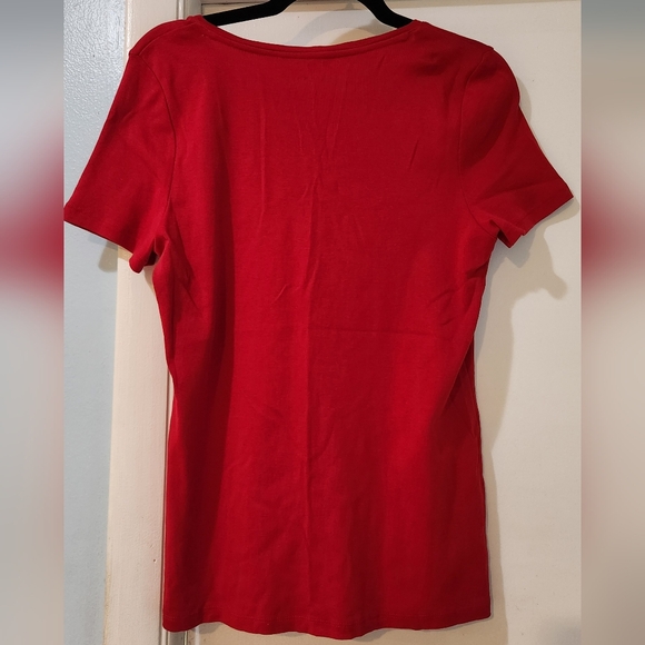 Women's Talbots Red Tee, Size L/P - Picture 6 of 8